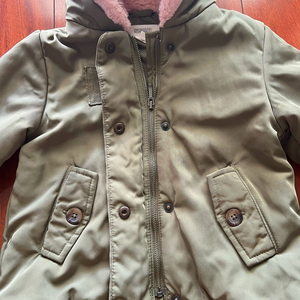 Toddler Puffer Jacket in Olive Color